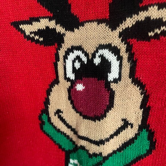 “Oh Deer” Reindeer Christmas Sweater - Picture 2 of 5